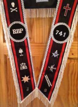 Royal Black Preceptory RBP With your own RBP details on it Rostrum Cloth 